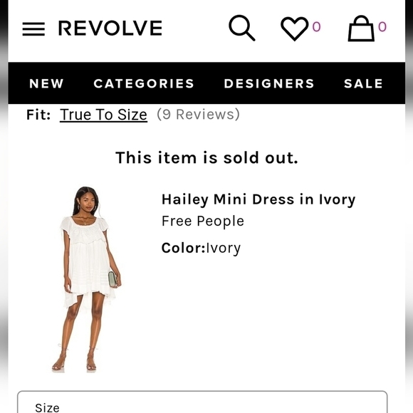 NWT Free People Hailey Mini Dress Size S White Ivory - Picture 6 of 7